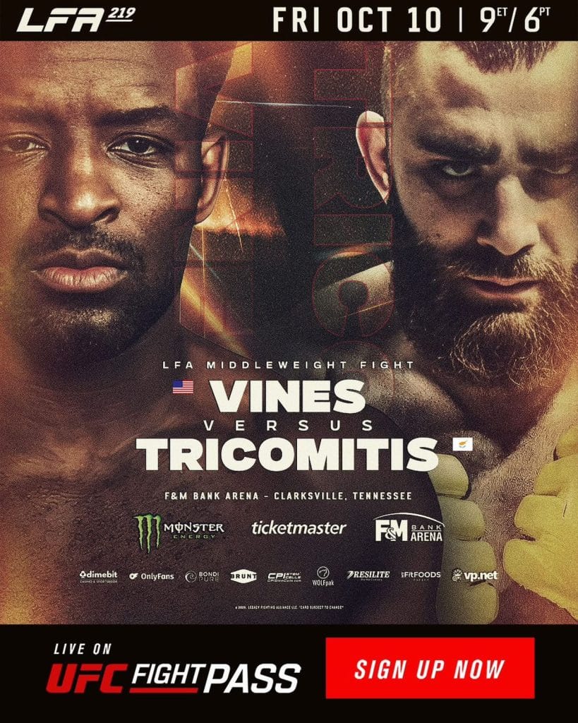 Andreas Tricomitis signs with Legacy Fighting Alliance for UFC pathway in 2025
